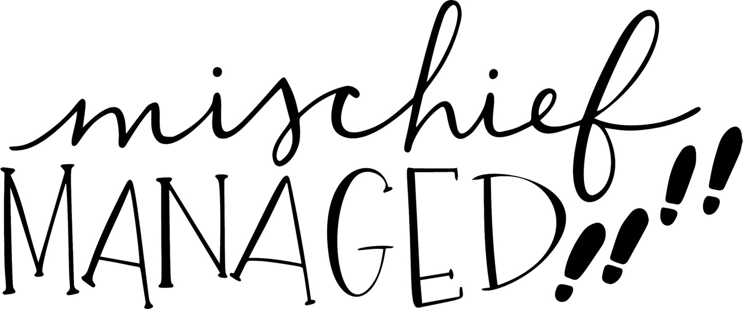 Mischief Managed Wood Art