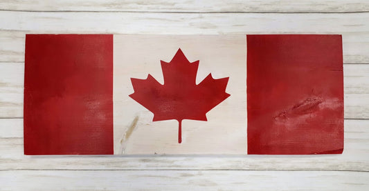 Canada Flag Wood Art