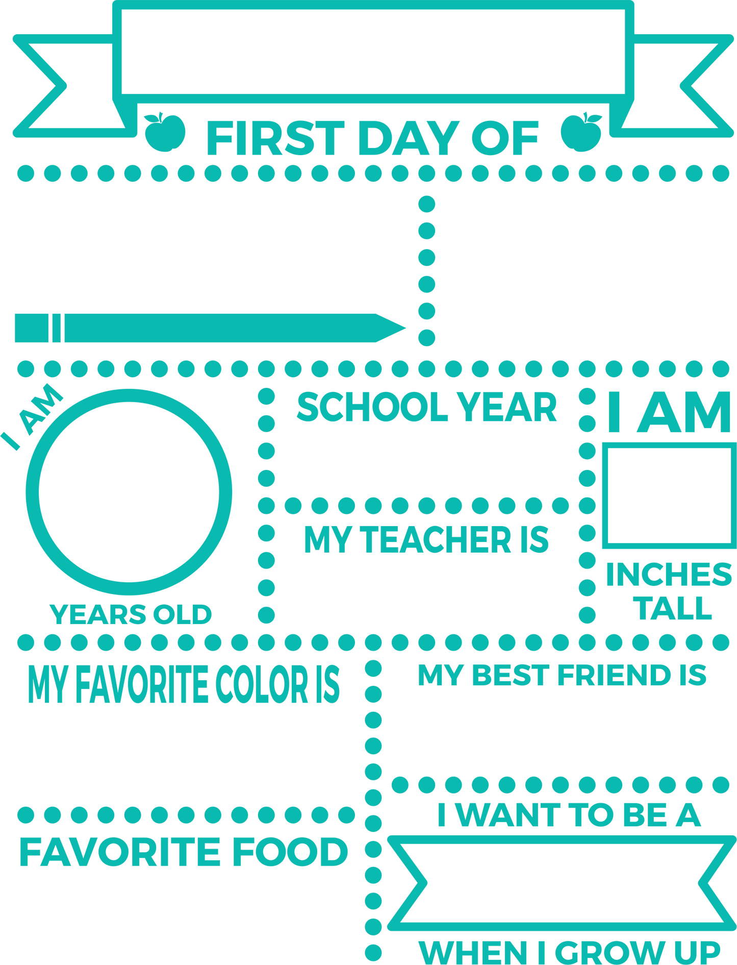 First/Last Day of School Wood Art
