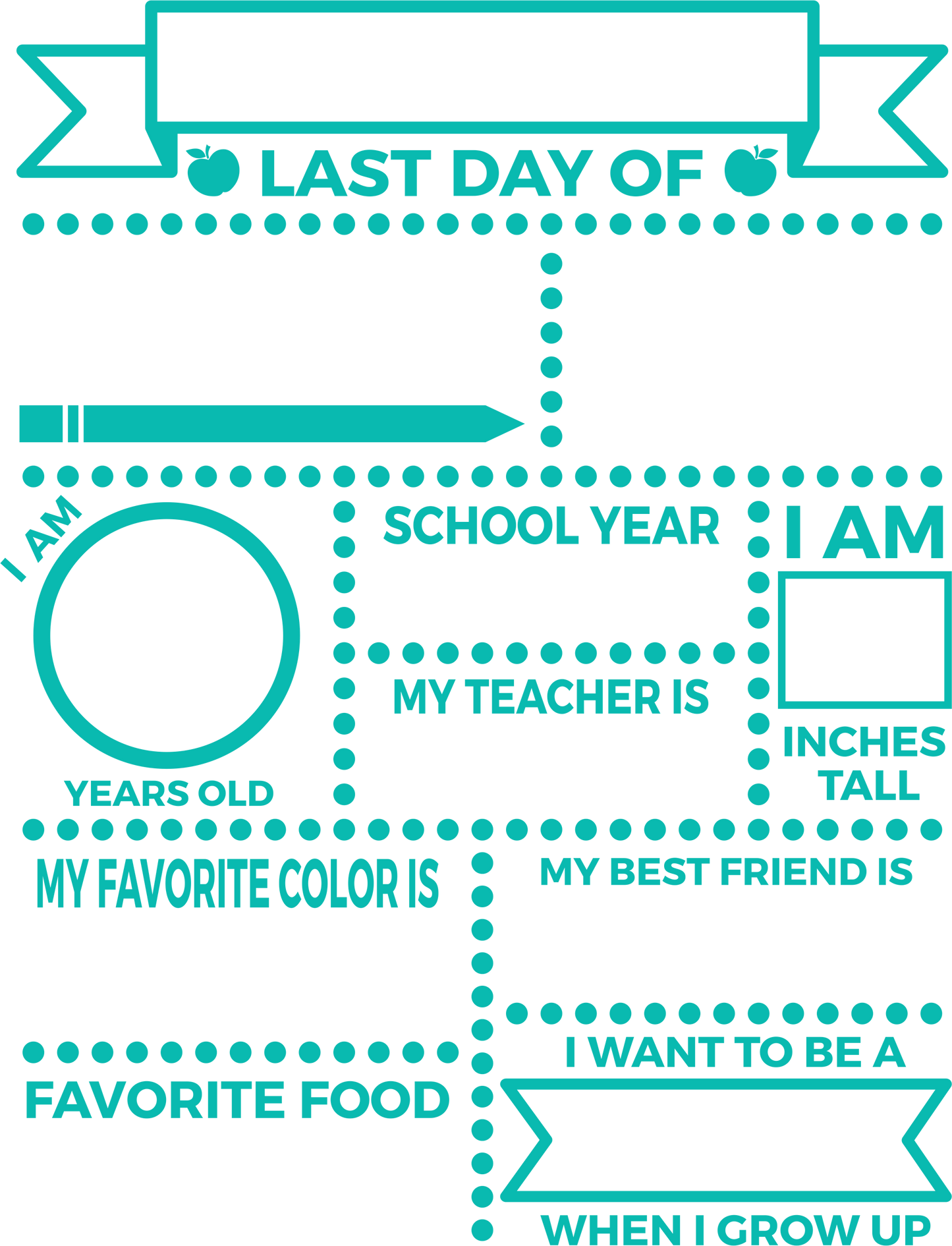First/Last Day of School Wood Art