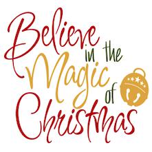 Believe in Christmas Vinyl Cut Out